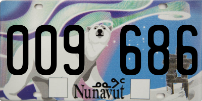 NU license plate 009686