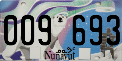 NU license plate 009693