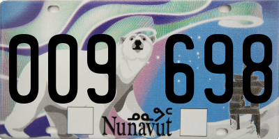 NU license plate 009698