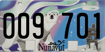 NU license plate 009701