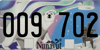 NU license plate 009702