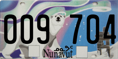 NU license plate 009704