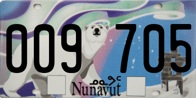 NU license plate 009705