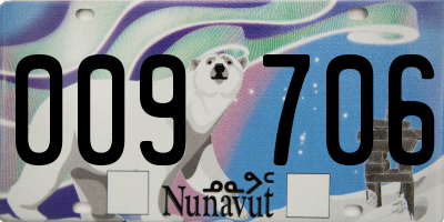 NU license plate 009706