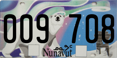 NU license plate 009708