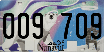 NU license plate 009709