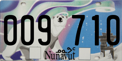 NU license plate 009710