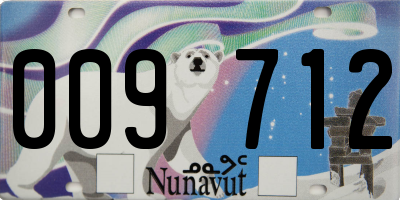 NU license plate 009712