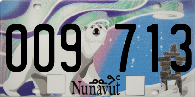 NU license plate 009713