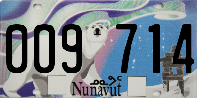 NU license plate 009714