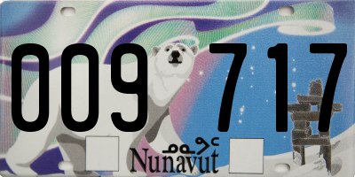 NU license plate 009717