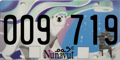 NU license plate 009719