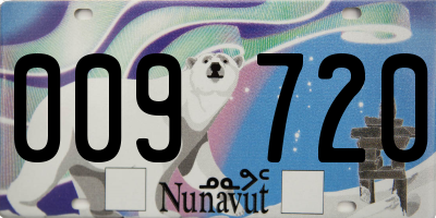 NU license plate 009720