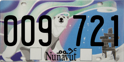 NU license plate 009721