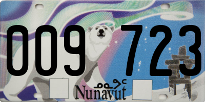 NU license plate 009723