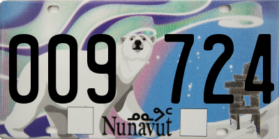 NU license plate 009724