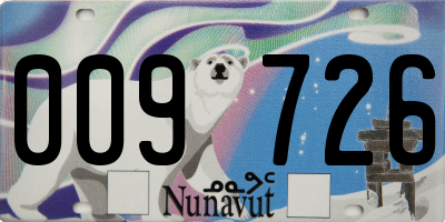 NU license plate 009726