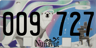 NU license plate 009727