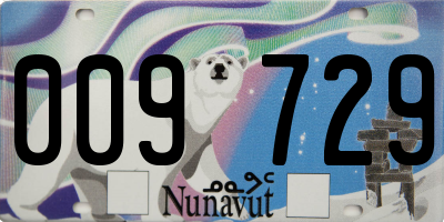 NU license plate 009729