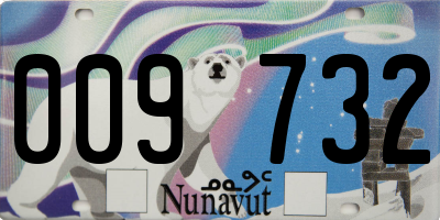 NU license plate 009732