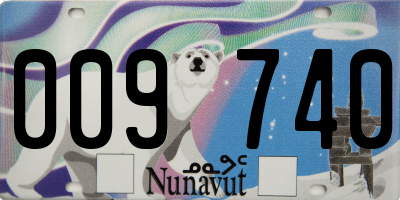 NU license plate 009740