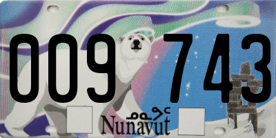 NU license plate 009743