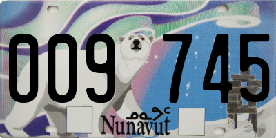 NU license plate 009745