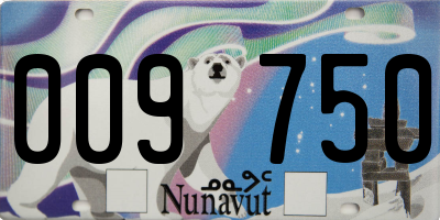 NU license plate 009750