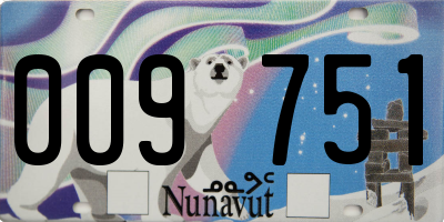 NU license plate 009751