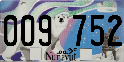 NU license plate 009752