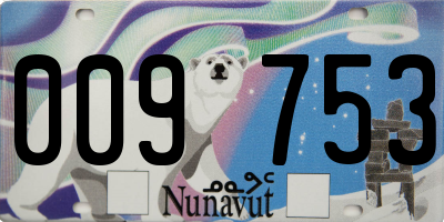 NU license plate 009753