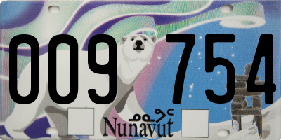 NU license plate 009754