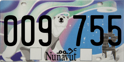 NU license plate 009755