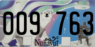 NU license plate 009763