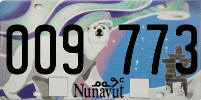 NU license plate 009773