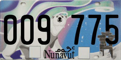 NU license plate 009775