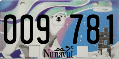 NU license plate 009781