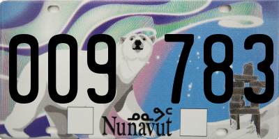 NU license plate 009783