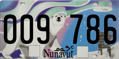 NU license plate 009786