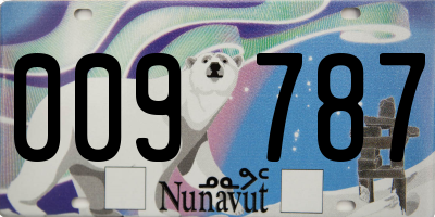 NU license plate 009787