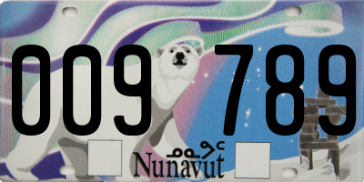 NU license plate 009789