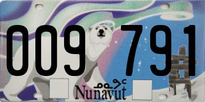 NU license plate 009791