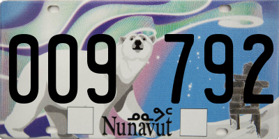 NU license plate 009792