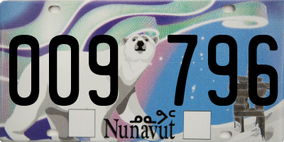 NU license plate 009796