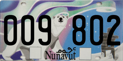 NU license plate 009802