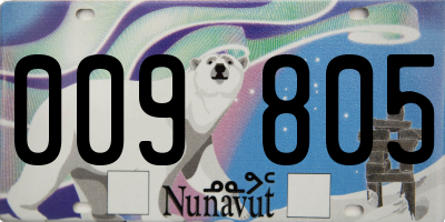 NU license plate 009805