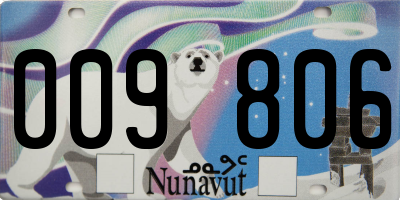 NU license plate 009806