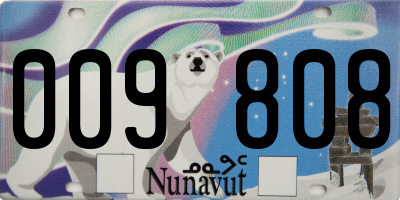 NU license plate 009808