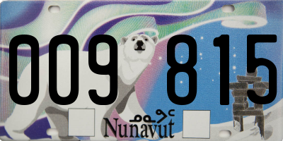 NU license plate 009815