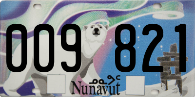 NU license plate 009821